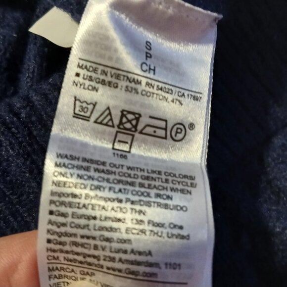 GAP Women's Dark Blue Cable-Knit Sweater Pants Size SM - Picture 9 of 10